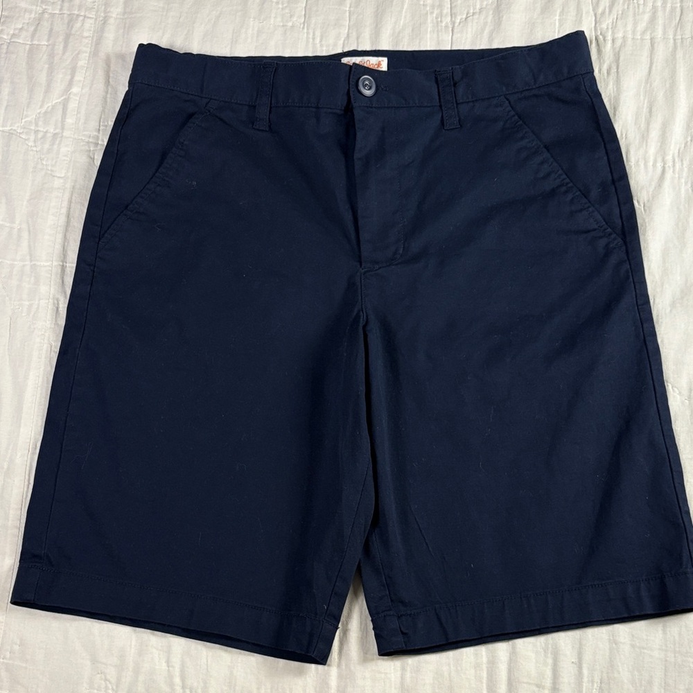 Cat & Jack Boys Navy Blue School Uniform‎ Chino Shorts Size 16 Adjustable Waist - Picture 5 of 9